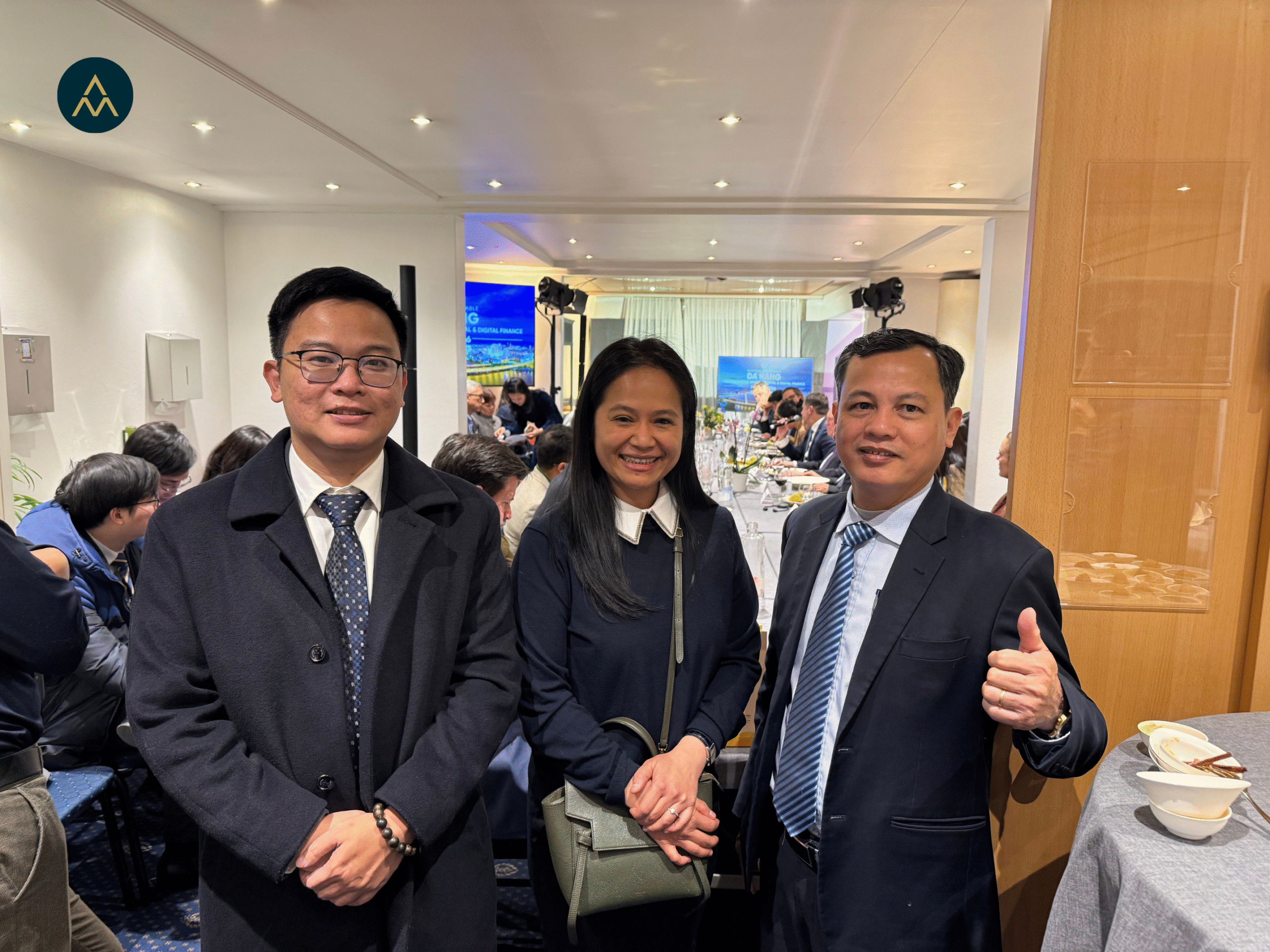 From left to right: Mr. Duc Nguyen, AI Consultant at UN; Ms. Hang Thu Nguyen, CIO at Alliance Mount and Mr. Thach Tran, Deputy Director of the Da Nang Department of Science and Technology