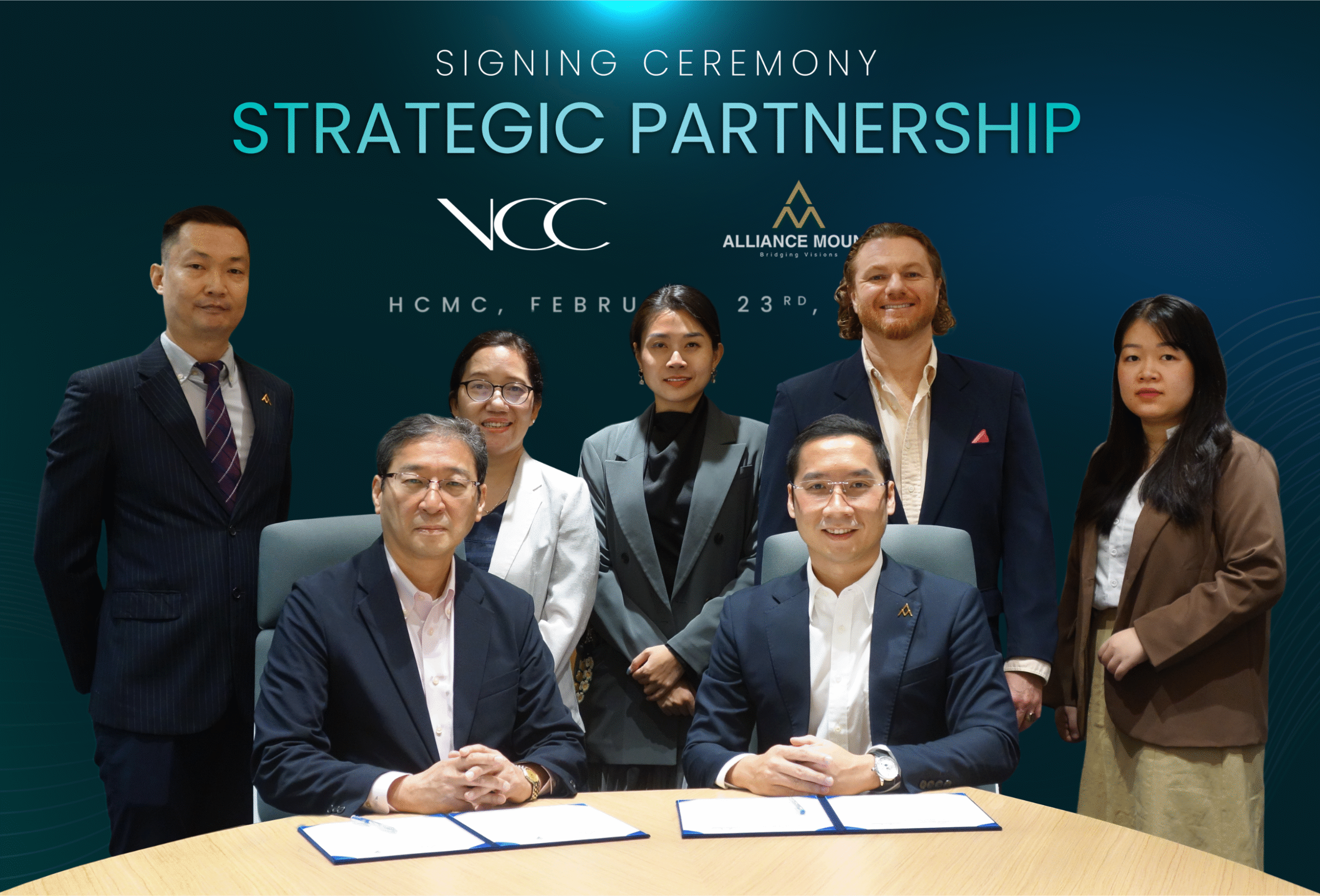 Alliance Mount and VCC leadership teams at the ceremony